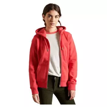 Толстовка Superdry Vintage Logo Embroidered Full Zip, красный
