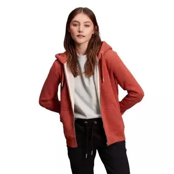 Толстовка Superdry Vintage Logo Embroidered Full Zip, красный