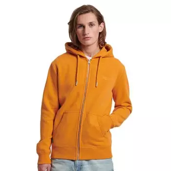 Толстовка Superdry Vintage Logo Embroidered Full Zip, оранжевый
