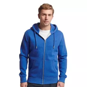 Толстовка Superdry Vintage Logo Embroidered Full Zip, синий