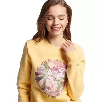 Толстовка Superdry Vintage Logo Narrative, желтый