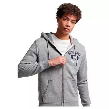 Толстовка Superdry Vintage Superstate Full Zip, серый