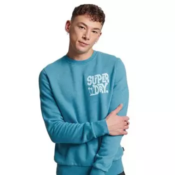 Толстовка Superdry Vintage Travel Sticker, синий