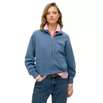 Толстовка Superdry W2012355A Essential Logo Gd half zip, синий