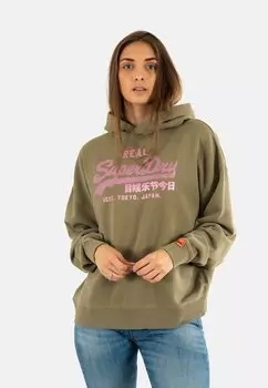 Толстовка Superdry, зеленый