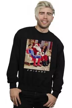 Толстовка Супермен и Санта Friends, черный