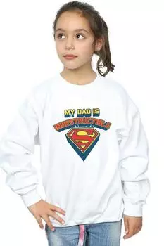 Толстовка «Супермен: мой папа нерушим» DC Comics, белый