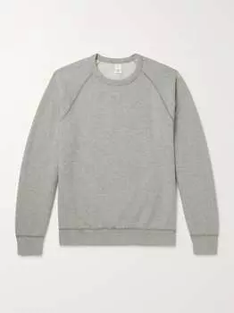 Толстовка Supima из хлопкового джерси Heather с флисовой спиной Save Khaki United, серый