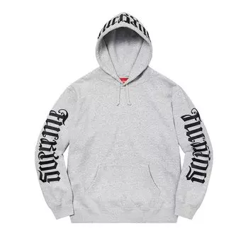 Толстовка Supreme Ambigram Hooded Sweatshirt, серый