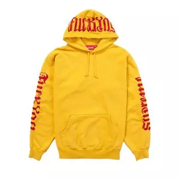 Толстовка Supreme Ambigram Hooded Sweatshirt, желтый