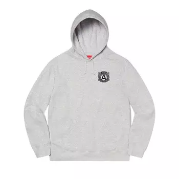 Толстовка Supreme Anti Hooded Sweatshirt Ash Grey, серый