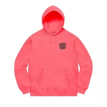 Толстовка Supreme Anti Hooded Sweatshirt Bright Coral, розовый