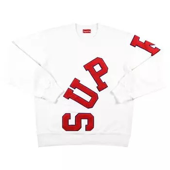 Толстовка Supreme Big Arc Crewneck 'White', белый
