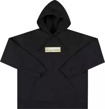 Толстовка Supreme Bling Box Logo Hooded Sweatshirt 'Black', черный