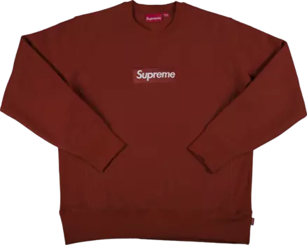 Толстовка Supreme Box Logo Crewneck Sweatshirt 'Rust', оранжевый