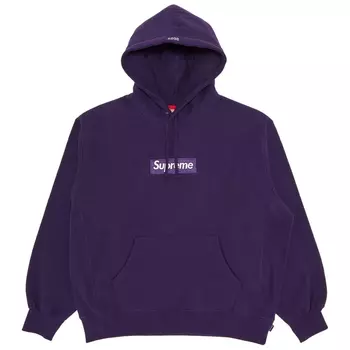 Толстовка Supreme Box Logo Hooded, фиолетовый