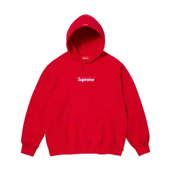 Толстовка Supreme Box Logo Hooded, красный