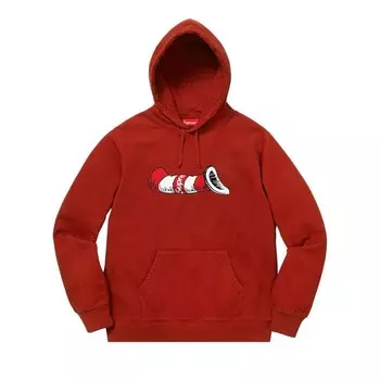 Толстовка Supreme Cat in the Hat Hooded Sweatshirt Rust, оранжевый