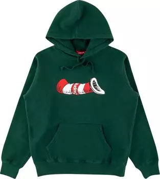 Толстовка Supreme Cat in the Hat Hooded Sweatshirt 'Dark Green', зеленый