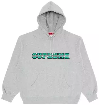 Толстовка Supreme Collegiate Acronym Hooded Sweatshirt 'Heather Grey', серый
