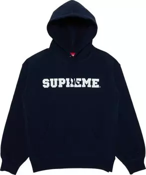 Толстовка Supreme Collegiate Hooded 'Navy', синий