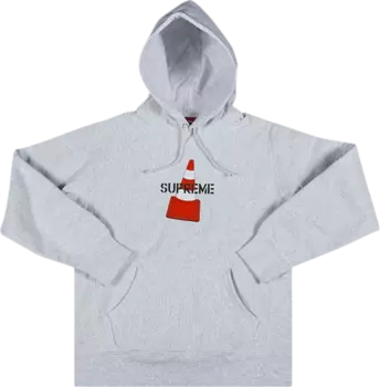 Толстовка Supreme Cone Hooded Sweatshirt 'Ash Grey', серый