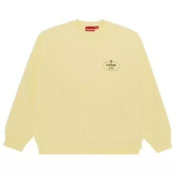 Толстовка Supreme Crest Crewneck, цвет Light Yellow