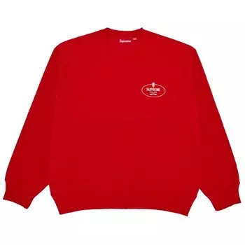 Толстовка Supreme Crest Crewneck, красный