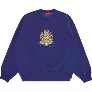 Толстовка Supreme Crest Crewneck, синий