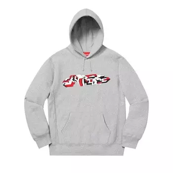 Толстовка Supreme Delta Logo Hooded Sweatshirt Heather Grey, серый