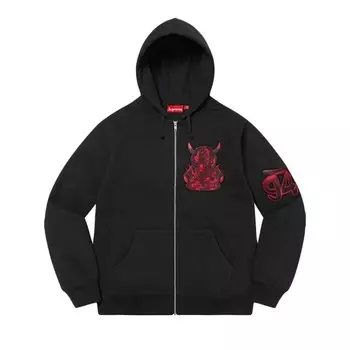 Толстовка Supreme Demon Zip Up Hooded Sweatshirt, черный