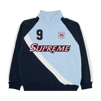 Толстовка Supreme Equip Half Zip Sweatshirt, синий