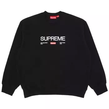 Толстовка Supreme Established Crewneck, черный