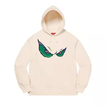 Толстовка Supreme Eyes Hooded Sweatshirt Natural, кремовый