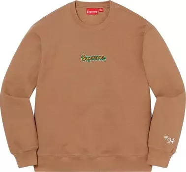 Толстовка Supreme Gonz Logo Crewneck 'Brown', коричневый
