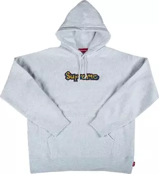 Толстовка Supreme Gonz Logo Hooded Sweatshirt 'Ash Grey', серый