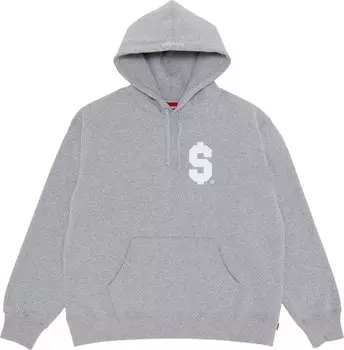 Толстовка Supreme $ Hooded 'Heather Grey', серый
