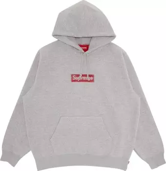 Толстовка Supreme Inside Out Box Logo Hooded Sweatshirt 'Heather Grey', серый