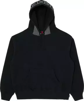 Толстовка Supreme Jacquard Stripe Hooded 'Black', черный