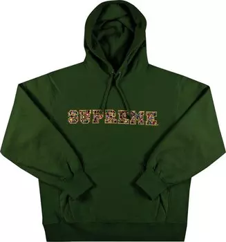 Толстовка Supreme Jewels Hooded Sweatshirt 'Green', зеленый