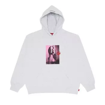 Толстовка Supreme Kate Moss Hooded Sweatshirt Ash Grey, серый
