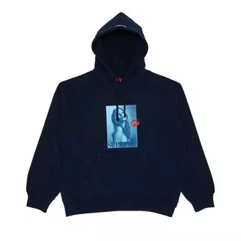 Толстовка Supreme Kate Moss Hooded Sweatshirt Navy, синий