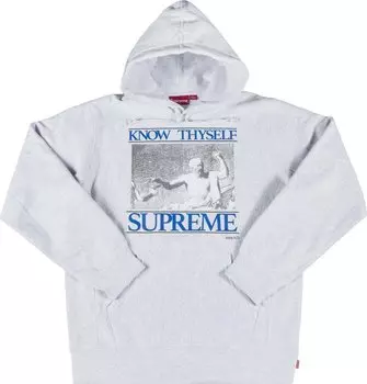 Толстовка Supreme Know Thyself Hooded Sweatshirt 'Ash Grey', серый