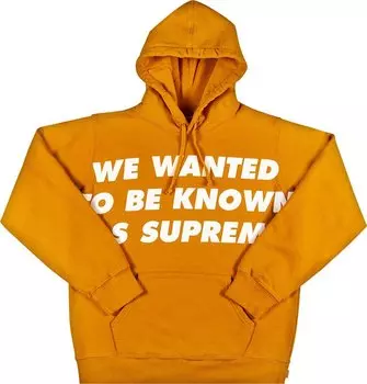Толстовка Supreme Known As Hooded Sweatshirt 'Gold', золотой
