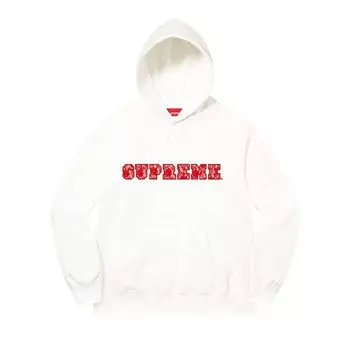 Толстовка Supreme Lace Hooded Sweatshirt, белый