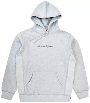 Толстовка Supreme Le Luxe Hooded Sweatshirt 'Grey', серый