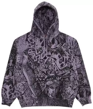 Толстовка Supreme Liberty Hooded Sweatshirt 'Dusty Purple', фиолетовый