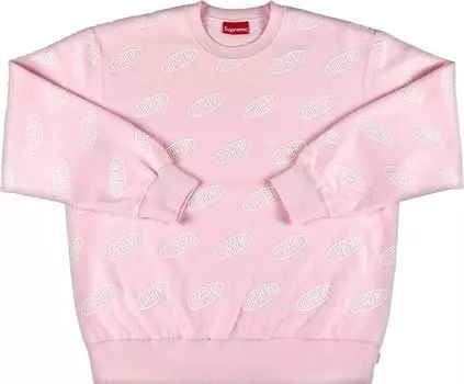 Толстовка Supreme Liner Crewneck 'Light Pink', розовый