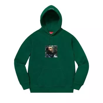 Толстовка Supreme Marvin Gaye Hooded Sweatshirt Dark Green, зеленый