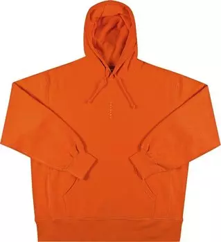 Толстовка Supreme Micro Logo Hooded Sweatshirt 'Burnt Orange', оранжевый